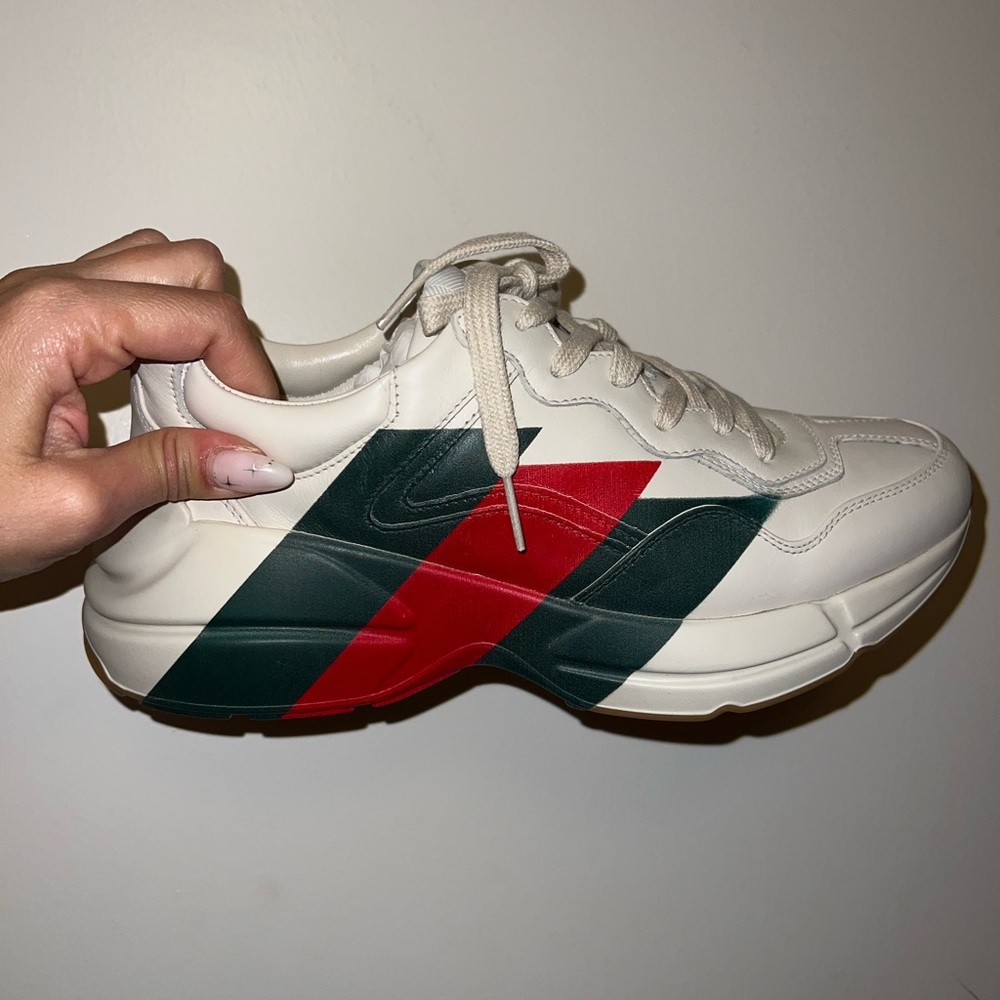Gucci Apollo mystic white Leather Sneakers